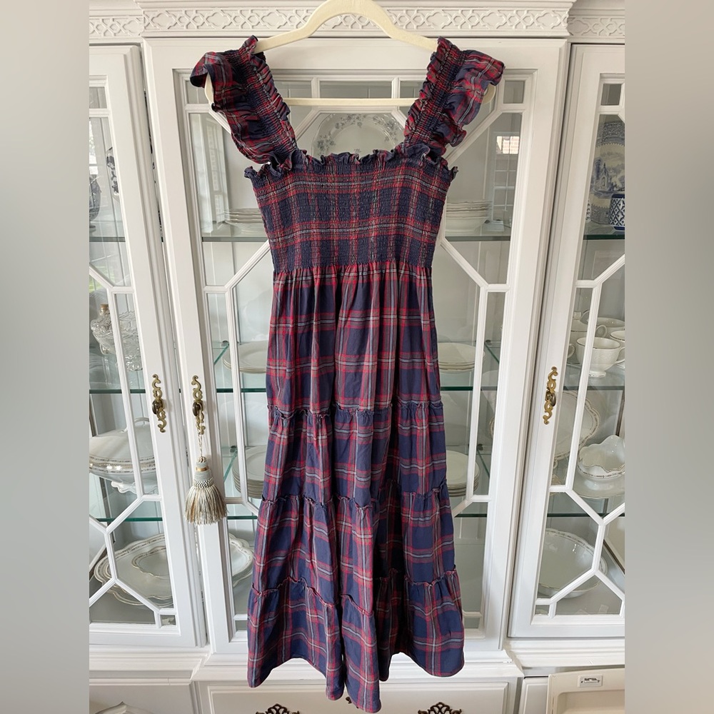 Hill House Home Navy Tartan Ellie Dress XS